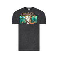 Vintage Black mom with bull skull Vintage Tee - Zillion Design Studio