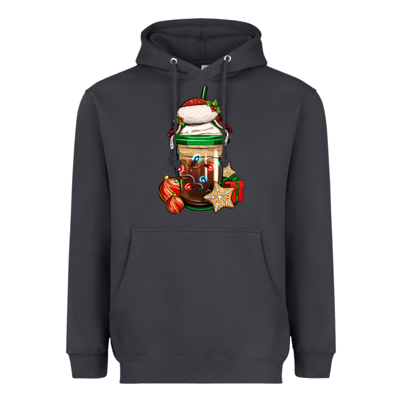 Christmas Vacation Trapper Hat Coffee Cup Heavyweight Hoodie by Jasminsmagicworld | Teevron