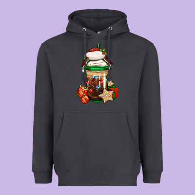 Christmas Vacation Trapper Hat Coffee Cup Heavyweight Hoodie Designed By Jasminsmagicworld
