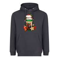 Smoke Christmas vacation trapper hat coffee cup Heavyweight Hoodie - Jasminsmagicworld