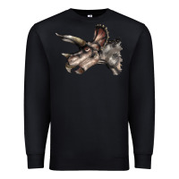 Black Triceratops Horridus Face Premium Sweatshirt - LillyAllenDesigns