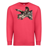 Cardinal Triceratops Horridus Face Premium Sweatshirt - LillyAllenDesigns