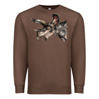 Chestnut Triceratops Horridus Face Premium Sweatshirt - LillyAllenDesigns