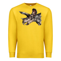 Lemon Triceratops Horridus Face Premium Sweatshirt - LillyAllenDesigns
