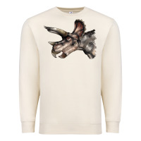 Sandshell Triceratops Horridus Face Premium Sweatshirt - LillyAllenDesigns