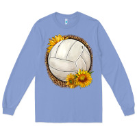 Colony Blue western volleyball with sunflower Long Sleeve Tee - HRA Design Shop