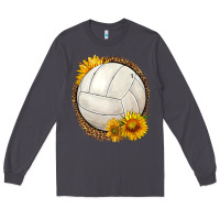 Smoke western volleyball with sunflower Long Sleeve Tee - HRA Design Shop