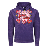 Cloud Purple valentines day positive affirmations Vintage Hoodie - MaliasSmallBusiness