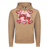 Vintage Coffee valentines day positive affirmations Vintage Hoodie - MaliasSmallBusiness