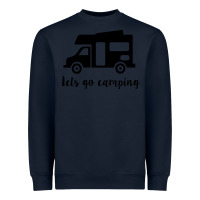 Navy lets go camping Heavyweight Sweatshirt - Unal Design