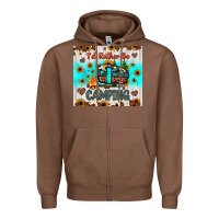 Chestnut i’d rather be camping Zipper Hoodie - JahusDesignShop