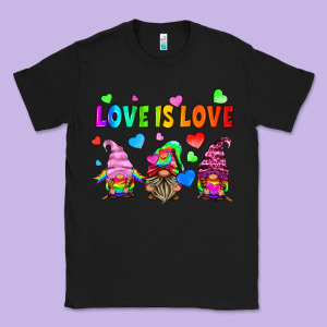Lgbtq Love Is Love Gnomes Classic Tee Designed By Hra Design Shop