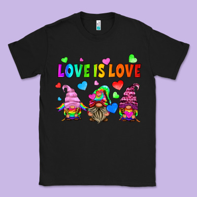 Lgbtq Love Is Love Gnomes Classic Tee Designed By Hra Design Shop