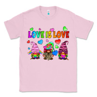 Bubblegum Pink lgbtq love is love gnomes Classic Tee - HRA Design Shop
