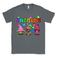 Charcoal Heather lgbtq love is love gnomes Classic Tee - HRA Design Shop