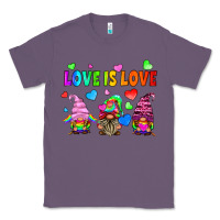 Lavender lgbtq love is love gnomes Classic Tee - HRA Design Shop