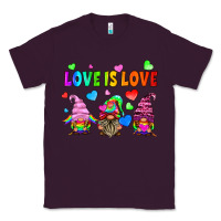 Plum lgbtq love is love gnomes Classic Tee - HRA Design Shop