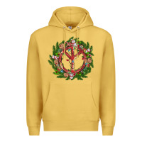 Antique Gold Christmas peace Premium Hoodie - MaliasSmallBusiness