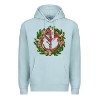 Blue Mist Christmas peace Premium Hoodie - MaliasSmallBusiness
