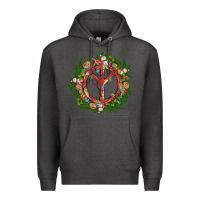 Charcoal Heather Christmas peace Premium Hoodie - MaliasSmallBusiness