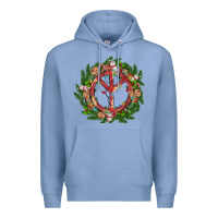 Colony Blue Christmas peace Premium Hoodie - MaliasSmallBusiness