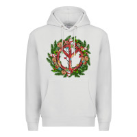 Dove Grey Christmas peace Premium Hoodie - MaliasSmallBusiness