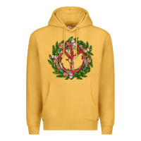 Mustard Christmas peace Premium Hoodie - MaliasSmallBusiness