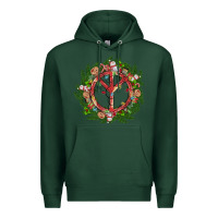 Sports Green Christmas peace Premium Hoodie - MaliasSmallBusiness