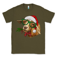 Army Green christmas goat Classic Tee - RanaPortraitStore