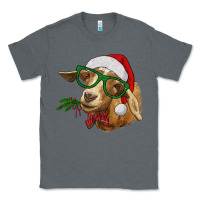 Charcoal Heather christmas goat Classic Tee - RanaPortraitStore
