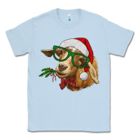 Dusty Blue christmas goat Classic Tee - RanaPortraitStore