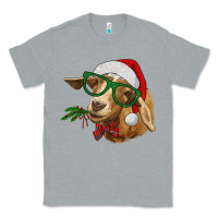 Heather Grey christmas goat Classic Tee - RanaPortraitStore