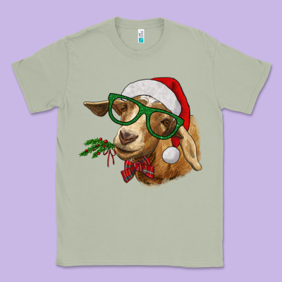 Christmas Goat Classic Tee Designed By Ranaportraitstore