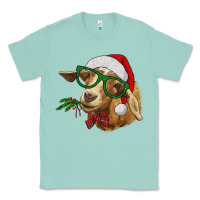 Seafoam christmas goat Classic Tee - RanaPortraitStore