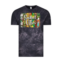 Cloud Black sunset vibes brush stroke Vintage Tee - BarkalooDesign