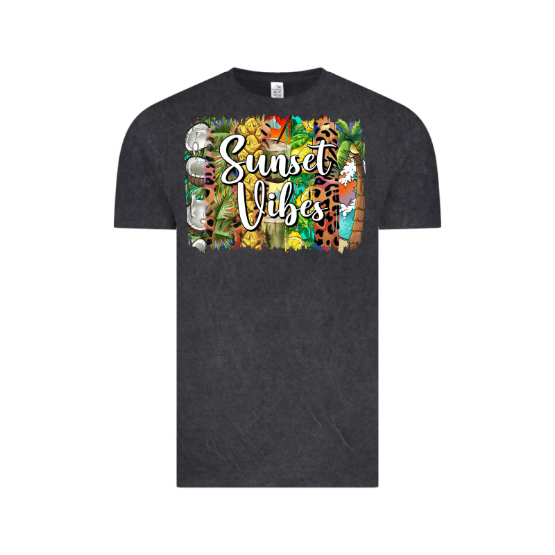 Sunset Vibes Brush Stroke Vintage Tee by BarkalooDesign | Teevron