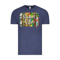 Vintage Denim sunset vibes brush stroke Vintage Tee - BarkalooDesign