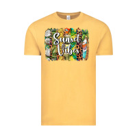 Vintage Mustard sunset vibes brush stroke Vintage Tee - BarkalooDesign