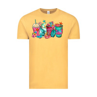 Vintage Mustard mermaid tail coffee cups Vintage Tee - Zillion Design Studio