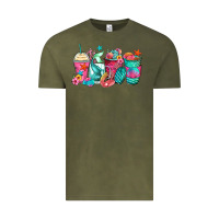 Vintage Olive mermaid tail coffee cups Vintage Tee - Zillion Design Studio