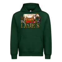 Forest Green all the jingle ladies christmas cows Urban Hoodie - LillyAllenDesigns