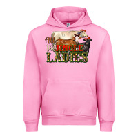 Fuchsia Pink all the jingle ladies christmas cows Urban Hoodie - LillyAllenDesigns