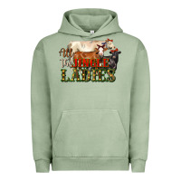Pigment Oil Green all the jingle ladies christmas cows Urban Hoodie - LillyAllenDesigns