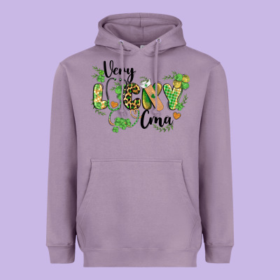 St. Patricks Day Very Lucky Cma Heavyweight Hoodie Designed By Barkaloodesign