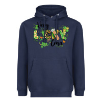 Navy st. patricks day very lucky cma Heavyweight Hoodie - BarkalooDesign