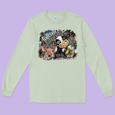 Autism Long Sleeve Tee Designed By Sublimationcraftshop
