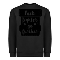 Black pack lighter go further Heavyweight Sweatshirt - Unal Design