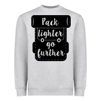 Heather Grey pack lighter go further Heavyweight Sweatshirt - Unal Design