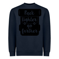 Navy pack lighter go further Heavyweight Sweatshirt - Unal Design