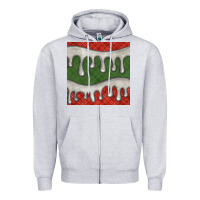 Heather Grey christmas plaid and white glitter snow seamless pattern Zipper Hoodie - BundleAndBundleShop